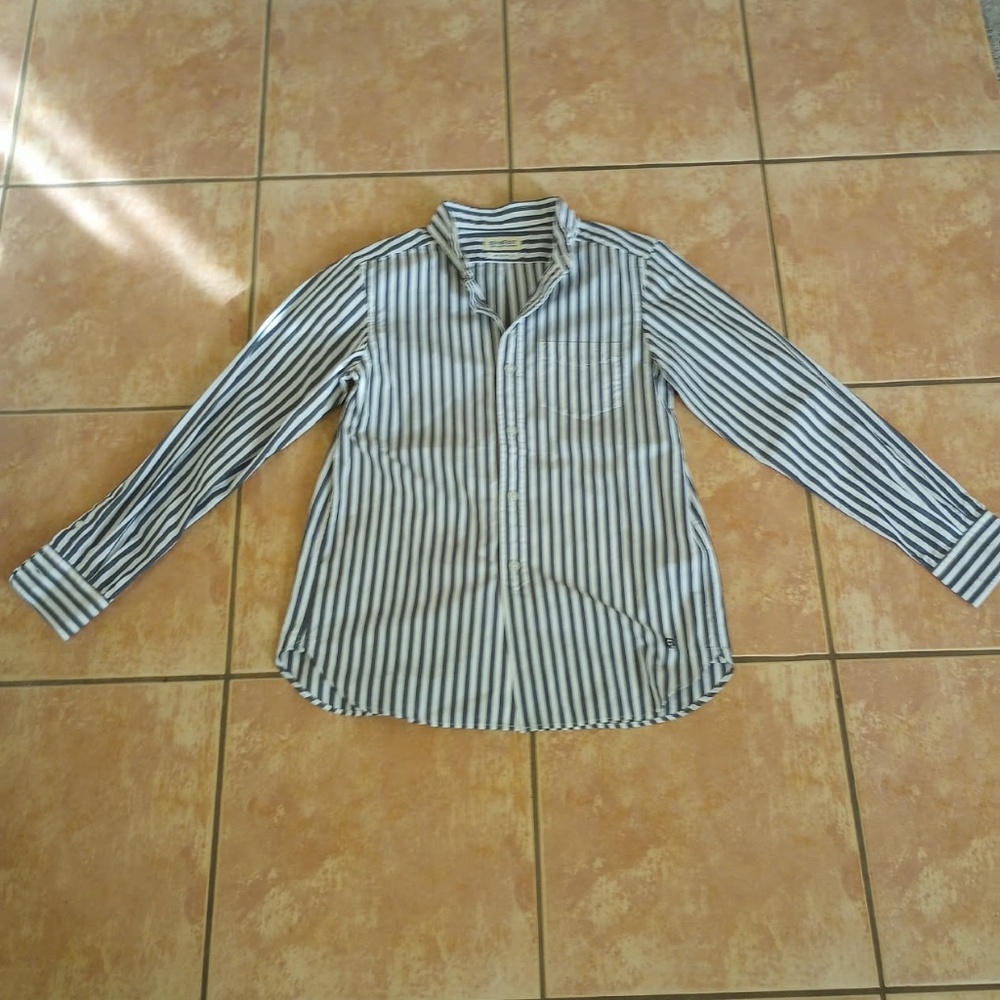 BEAMS BOY/ BEAMS JAPAN cotton stripe shirt, made in Japan NEW